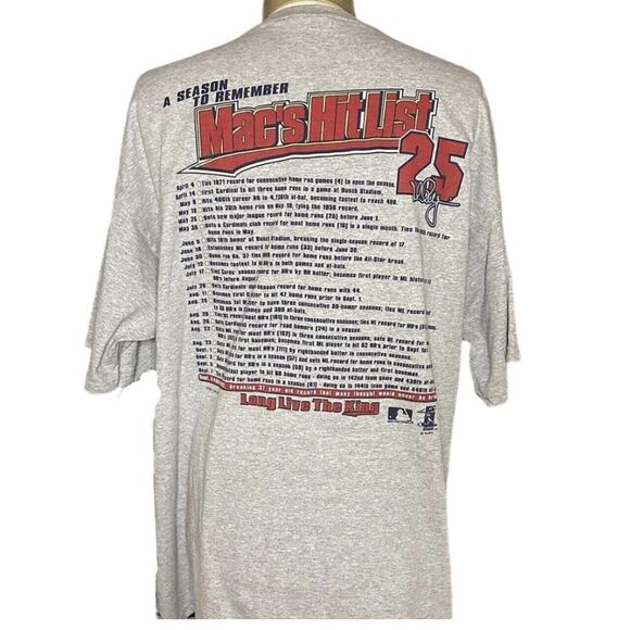 Vintage 90’s St. Louis Cardinals Mark McGwire Home Run King T Shirt - Picture 2 of 5